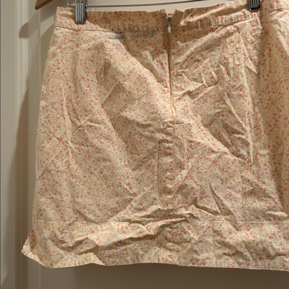 American Eagle Outfitters stretch Floral boxy preppy Skirt pockets/zip back 10 - Picture 9 of 12